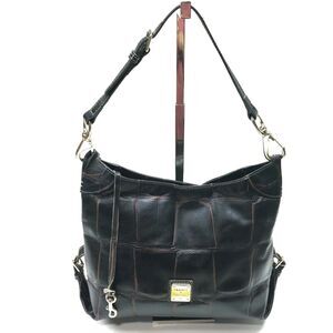 Dooney & Bourke Hobo Black Red Croco Leather Hobo Shoulder Bag Satchel RTL $298